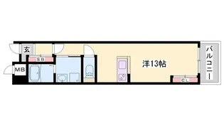 キャッスルコート神田町【7階】の間取り
