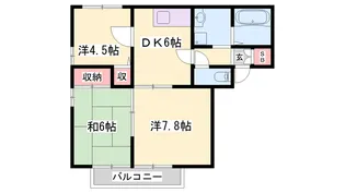 エイセイ勝原【B101号室】の間取り