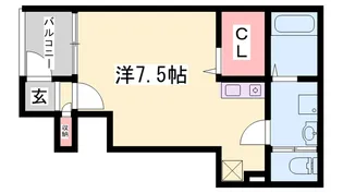 ル・シエール姫路【1階】の間取り