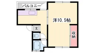 サン・フィールド【1-2号室】の間取り