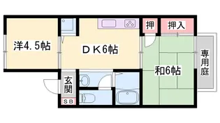 サンヴェール春日【1階】の間取り
