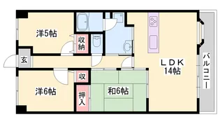 グレーシィ姫路白浜の宮【906号室】の間取り