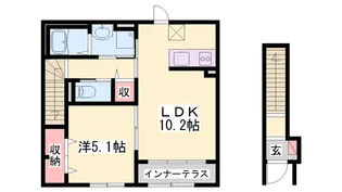 リファインド レジデンス【2階】の間取り