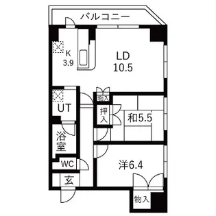 東加古川ミオ【3階】の間取り