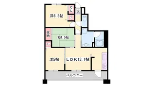 ブランビュー加古川本町【503号室】の間取り