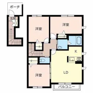 シャーメゾン明姫南【0201号室】の間取り