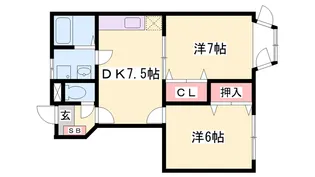 ヴァンヴェールA【1階】の間取り