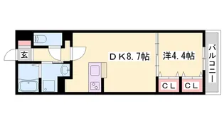 MISTRAL龍野町【106号室】の間取り