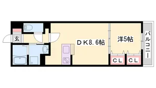 MISTRAL龍野町【301号室】の間取り