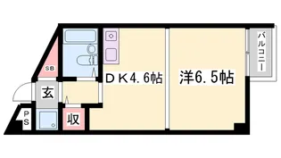 加古川ヤングパレス【3階】の間取り