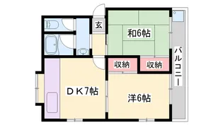 サンフラッツ2【2階】の間取り