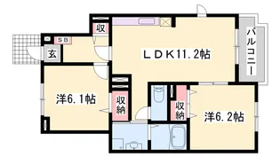 アルメールM【102号室】の間取り