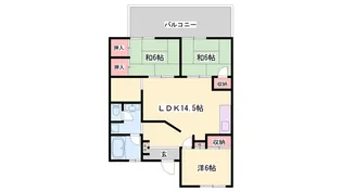 Lola・A【102号室】の間取り