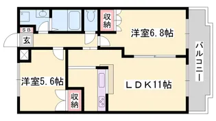 グランチェスタ ウィング【1階】の間取り