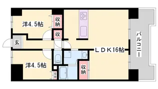 メゾン中村東今宿【6階】の間取り