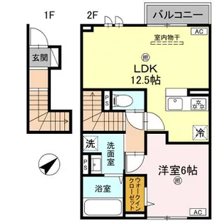 インフィニティ北之丁【2階】の間取り