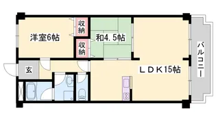 ヌーベルメゾン清水【1階】の間取り