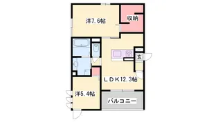 エル ビエントⅡ【201号室】の間取り