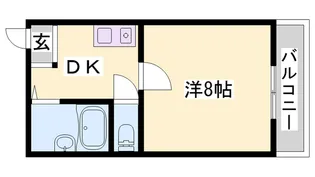 シャインコスモマンション【1階】の間取り