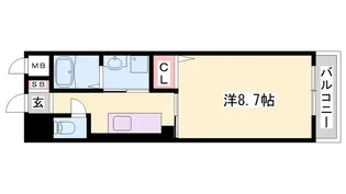 ポラリス壱番館【605号室】の間取り