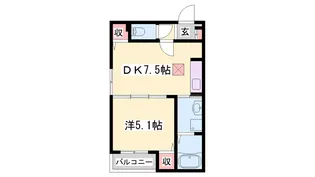 ネオイースト【1階】の間取り