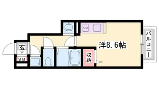 セレッソ八木【1階】の間取り