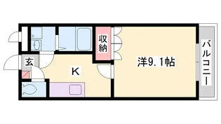 グロリアスガーデン【1階】の間取り