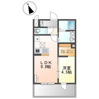 メゾン ド アミュレット【1階】の間取り