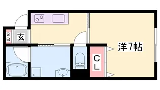 リープラス三木本町【1階】の間取り