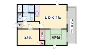 シティライフ保城【3階】の間取り