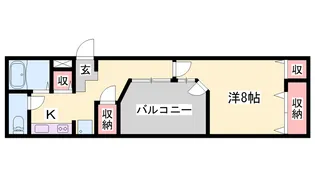 イスズベル八代【2階】の間取り