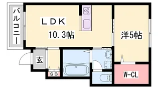 MISTRAL別所Ⅱ【1階】の間取り