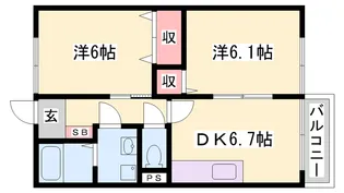 フォレスト矢倉【1階】の間取り