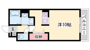 continent花影Ⅰ【403号室】の間取り