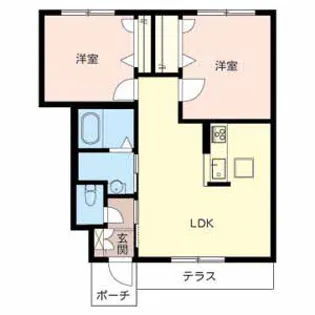シャーメゾン ヒルズ【0101号室】の間取り