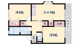 メゾン・プリニエ【1階】の間取り