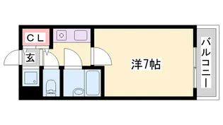 ダイアパレス姫路大手前通西【4階】の間取り