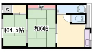 矢野文化【202号室】の間取り