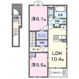 パイン フォレスト【2階】の間取り