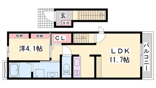 グラスランド【2階】の間取り