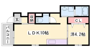 ミモザ【1階】の間取り