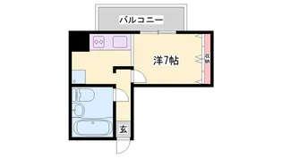 東今宿中村コーポⅠ【6階】の間取り