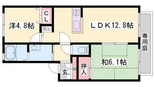 メゾンティファ【B102号室】の間取り