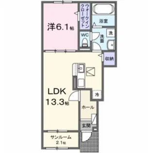 ファミールK Ⅰ【1階】の間取り