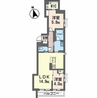 クオリスタ【2階】の間取り
