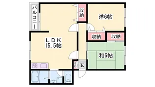 グルーラムハイツ ワコー【303号室】の間取り