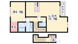 エヴァン ヴェール【2階】の間取り