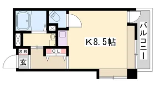 加古川尾上ヤングパレス【105号室】の間取り
