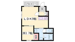 Sun・メゾン志染駅前【1階】の間取り