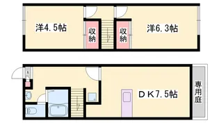 OA FLAT飯田【1階】の間取り
